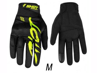 Guantes T-M Shot Razor Black Neon Yellow