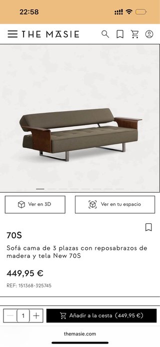 Sofá Cama Retro The Masie 70s
