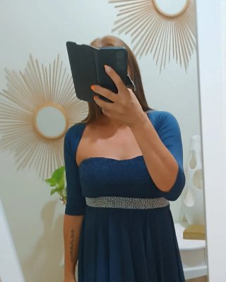 Coprispalle Sarah Chole Blu Manica 3/4