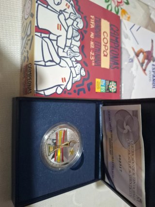Moneda Plata 10 Euros FIFA Copa Mundial Femenina 2