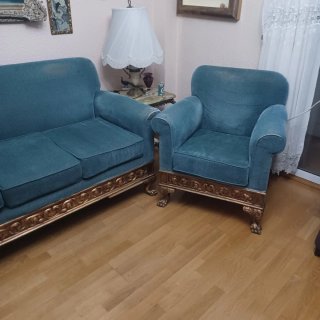 Tresillo antiguo estilo Renacimiento