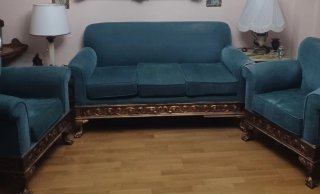 Tresillo antiguo estilo Renacimiento