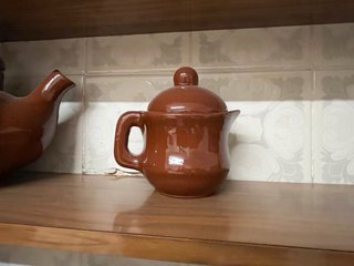 Juego Tetera, Lechera y 4 Tazas Cerámica