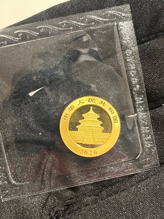 Moneda Oro Panda 3g 2026