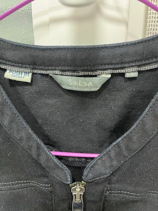 Vestido vaquero negro Salsa Talla S