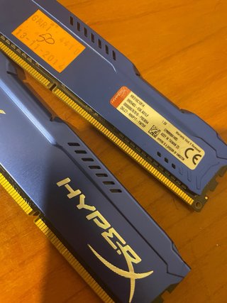 2x Kingston DDR3 8Gb (4GBx2) 1600MHz