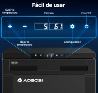 Nevera portátil AAOBOSI 83L con APP