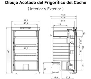 Nevera portátil AAOBOSI 83L con APP