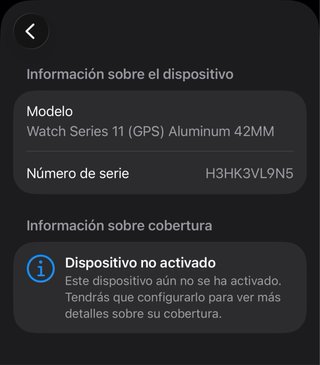 PRECINTADO Apple Watch Series 11 Negro
