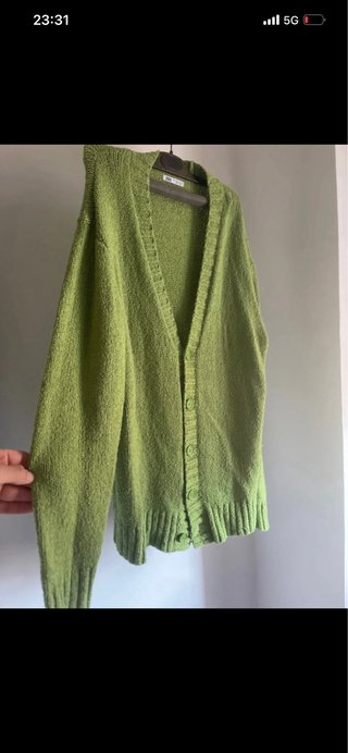 Cardigan uomo verde