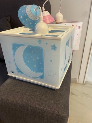 Lámparas infantiles luna y estrellas