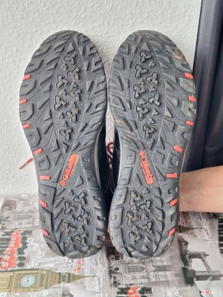 Zapatillas Trekking Mujer Columbia Negras Rojas