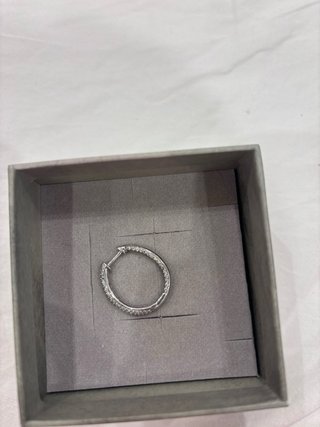 Pendiente plata y circonitas