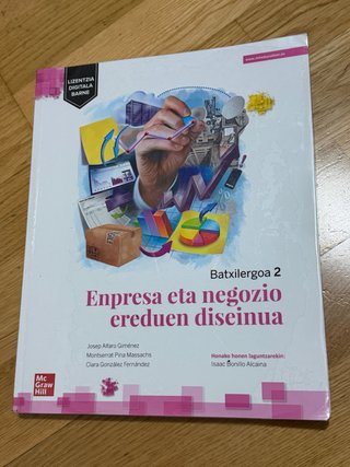 Libro de economía, segundo de bachillerato euskera