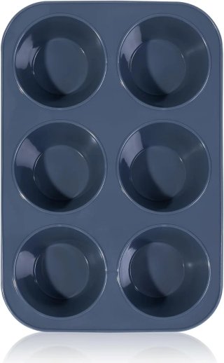 Molde Grande Silicona 6 Muffins para Hornear