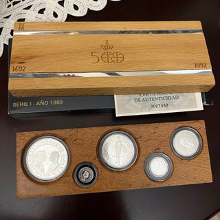 Monedas Plata Serie I 1989 España