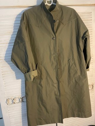Chaqueta larga Claude Havrey verde militar T-M