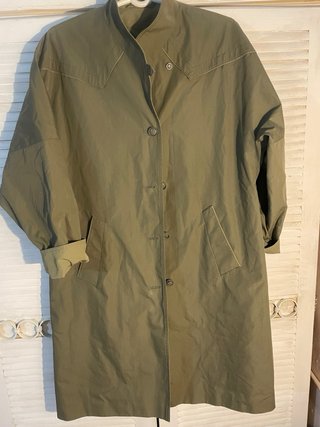 Chaqueta larga Claude Havrey verde militar T-M