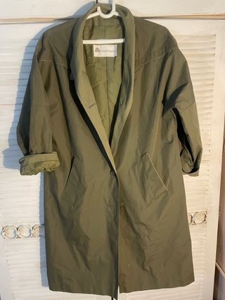 Chaqueta larga Claude Havrey verde militar T-M