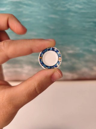Juego de té miniatura para casa de muñecas 15pieza