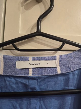 Conjunto Vilanova Azul Riscas
