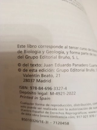 Biología y geología, 3 ESO, Proyecto 5 etapas