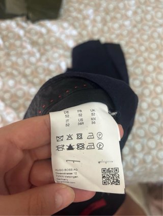 Pantaloni Chino Uomo Hugo Boss Taglia 52 Blu Scuro