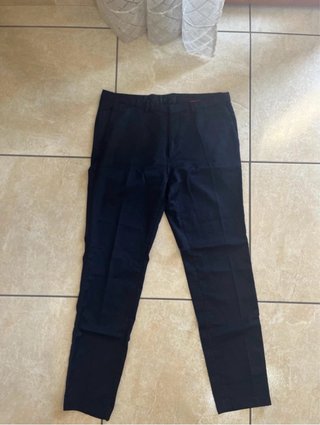 Pantaloni Chino Uomo Hugo Boss Taglia 52 Blu Scuro