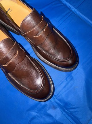 Mocasines Bata Piel Marrón Talla 45
