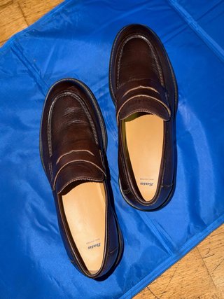 Mocasines Bata Piel Marrón Talla 45