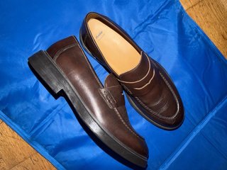 Mocasines Bata Piel Marrón Talla 45
