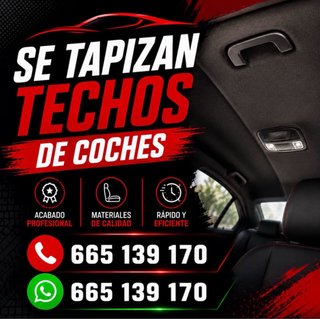 Se tapizan techos de coches.