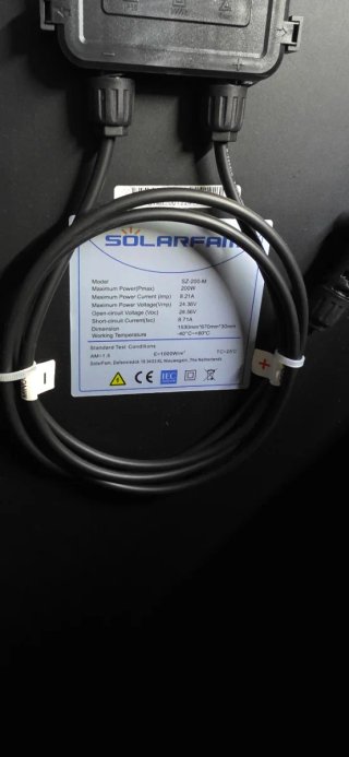 Placa solar 200w monocristalino, nueva embalada