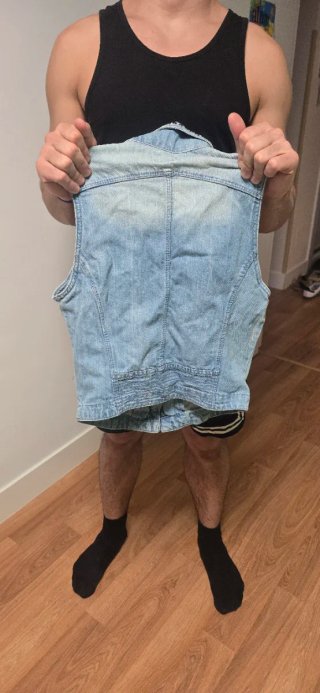 Chaleco vaquero azul claro