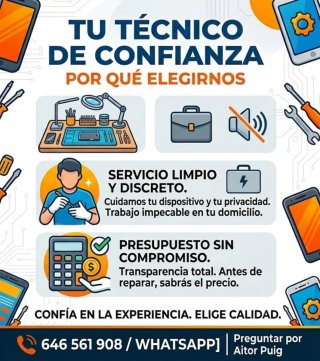Reparación de móviles a domicilio!