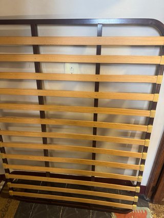 Somier Matrimonio Madera y Metal 1,35 m x 1,80 m