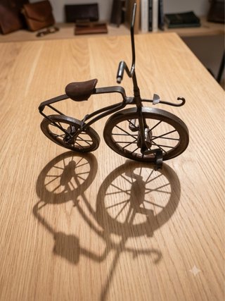 Miniatura Bicicleta Decoración Metal