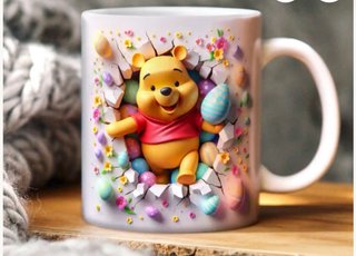 Caneca Winnie the Pooh Páscoa Disney