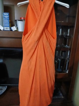 Guess Abito Arancione Incrociato