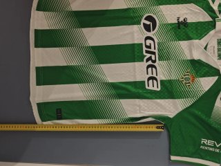 Camiseta futbol talla M Verde y Blanca