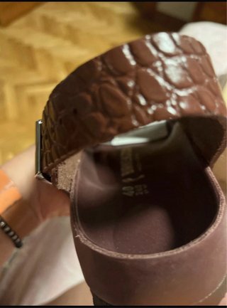Sandalias Birkenstock Piel Talla 40 Marrón