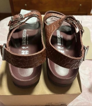 Sandalias Birkenstock Piel Talla 40 Marrón