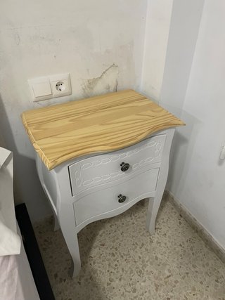 Pareja Mesitas Noche Madera Pino
