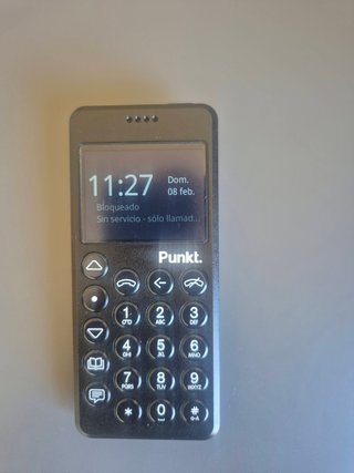 Punkt MP02 Teléfono Minimalista Negro como nuevo
