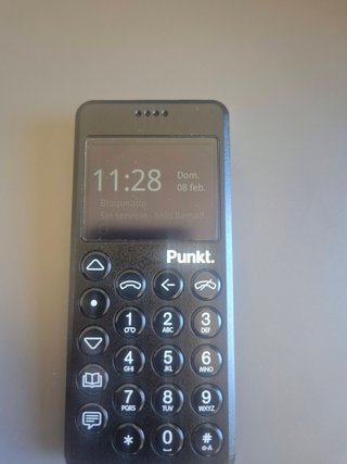 Punkt MP02 Teléfono Minimalista Negro como nuevo