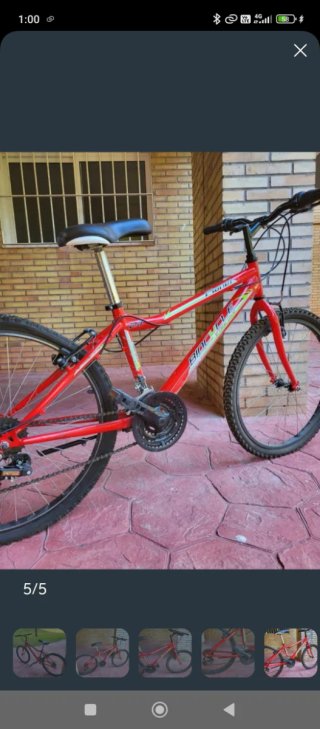 Bicicleta Infantil Roja 10-12 Años