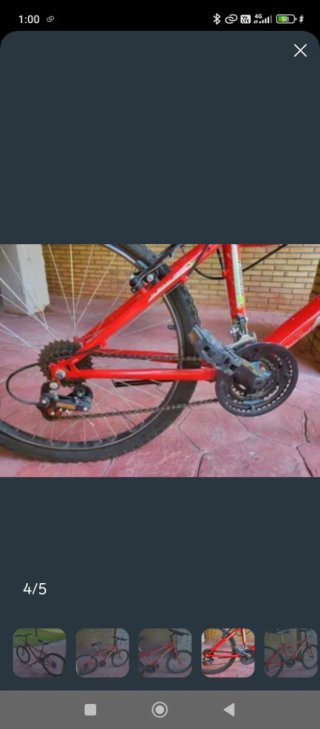 Bicicleta Infantil Roja 10-12 Años