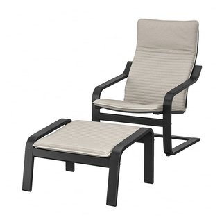 2 Sillones IKEA POÄNG + Reposapiés