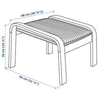 2 Sillones IKEA POÄNG + Reposapiés