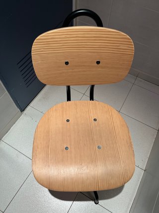 Silla KULLABERG IKEA Madera y Metal